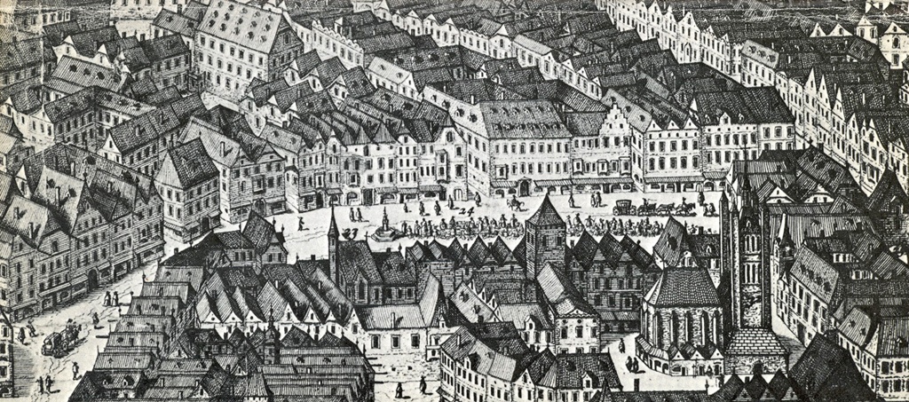 The Graben in 1609, From the North (J. Hoefnagel)